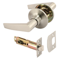 Prime-Line Passage Lever, Fits 2-3/8 in. and 2-3/4 in. Backset, Satin Nickel, ADA 1 Set MP65253